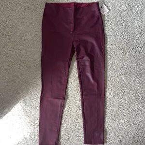 NWT faux leather leggings